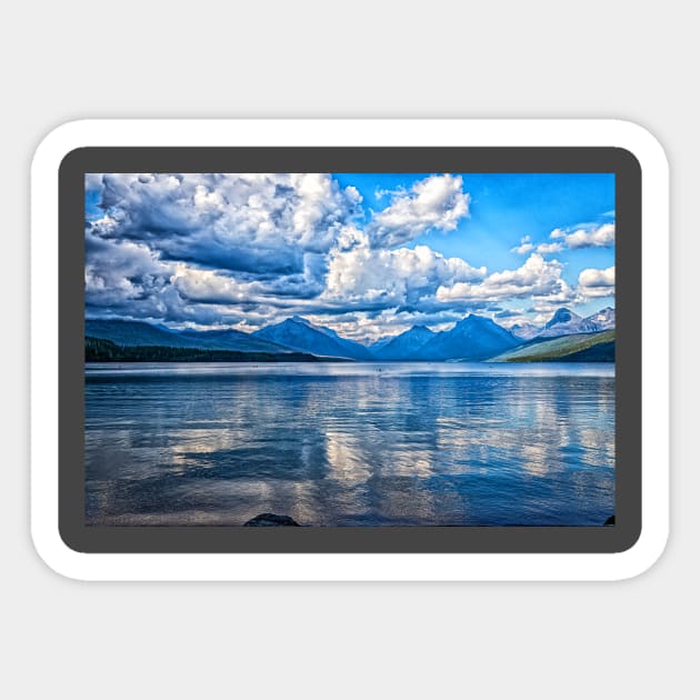 Lake McDonald, Glacier National Park Sticker by Gestalt Imagery